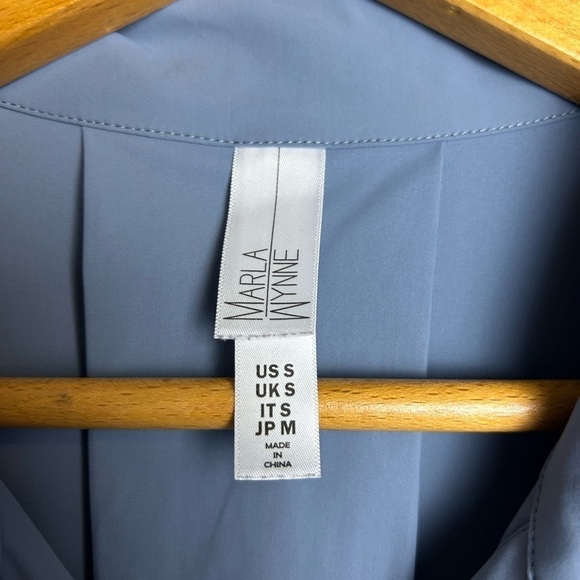 Marla Wynne nylon Spandex Stretchy Outdoor Hiking Button down Top blouse size S - Picture 5 of 10